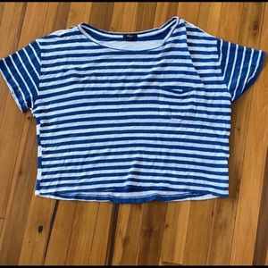 Railed stripped tee